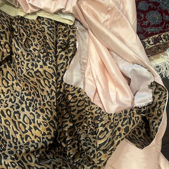 Tony Bowls Pink and Brown Cheetah Print Gown - Picture 7 of 10